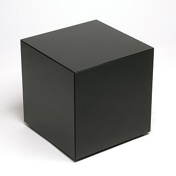 Black Glass Side Table By Out There Interiors | notonthehighstreet.com