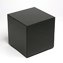 black glass side table by out there interiors | notonthehighstreet.com