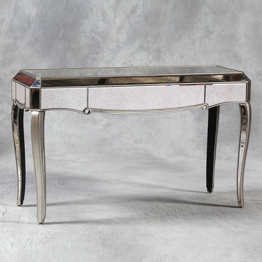 Silver Trimmed Console Table By Out There Interiors