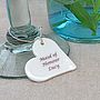 Personalised Wedding Glass Charm, thumbnail 3 of 5