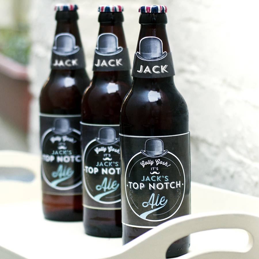 Personalised Printable Beer Labels By Papergravy Notonthehighstreet