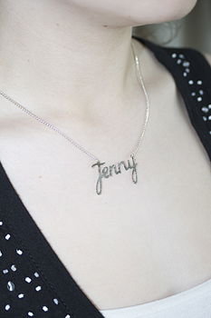 Personalised Handmade Silver Name Necklace, 7 of 12