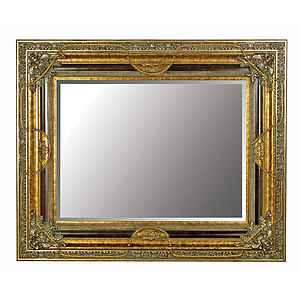 Large Gold Mirror With Black Details By Out There Interiors ...