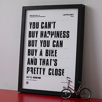 'You Can't Buy Happiness' Screen Print, 4 of 6
