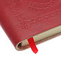 Mini Red Embossed Leather Notebook, thumbnail 3 of 5