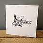 'Thank You' Swallow Design Greetings Card, thumbnail 2 of 3