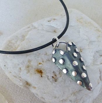 Dotty Heart Silver Necklace, 2 of 6