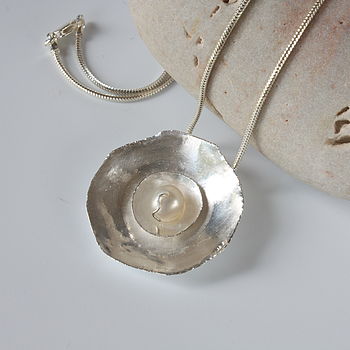 Handmade Silver Pearl Necklace, 4 of 7