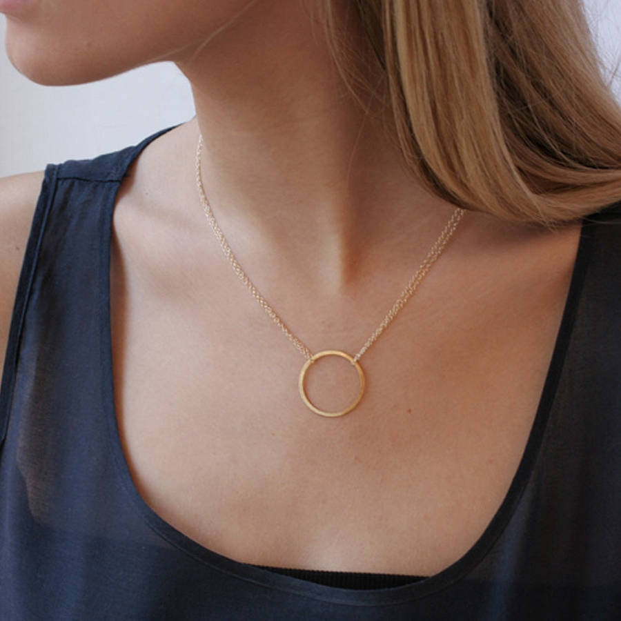 Infinity Circle Pendant Necklace, 1 of 7