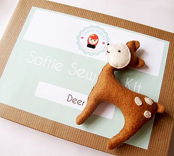 Make Your Own Deer Softie Toy Sewing Kit, 3 of 5