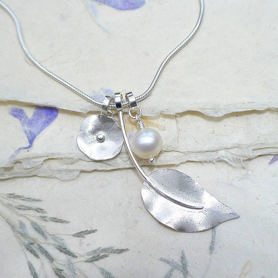 handmade pearl charm necklace by lilia nash jewellery ...