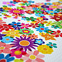 Flowers Map Of The World Art Print, thumbnail 2 of 3