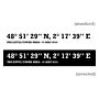 Personalised Coordinates Wall Sticker, thumbnail 4 of 5