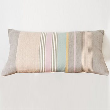 Mistley Stripe Woven Cushion Cover, 2 of 5