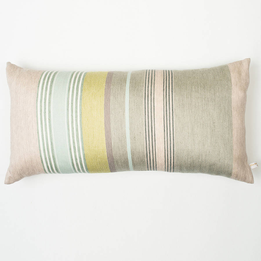 Mistley Stripe Woven Cushion Cover, 1 of 5