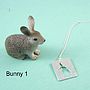Sterling Silver Bunny Silhouette Pendant, thumbnail 4 of 9