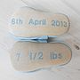 Personalised Baby Shoe With Birth Details, thumbnail 3 of 12