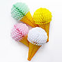 Ice Cream Cone Tissue Paper Party Decoration, thumbnail 1 of 7