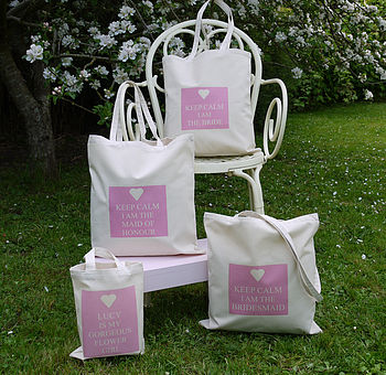 Personalised 'Gorgeous Flower Girl' Tote Bag, 4 of 5
