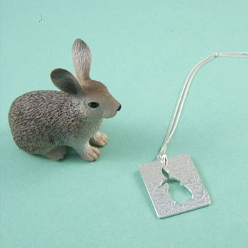 Sterling Silver Pet Silhouette Pendant, 4 of 9
