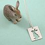Sterling Silver Pet Silhouette Pendant, thumbnail 5 of 9