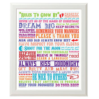 Personalised 'Grow By' Children's Room Print, 5 of 8