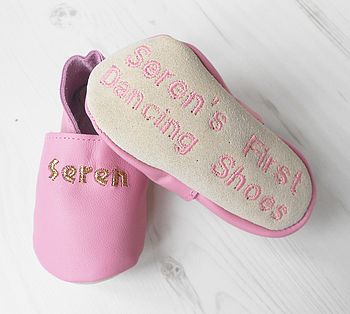 Personalised Leather Baby Shoes, 6 of 12