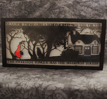 Red Riding Hood's Folly Fairytale Papercut Art, 4 of 6