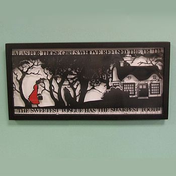 Red Riding Hood's Folly Fairytale Papercut Art, 3 of 6