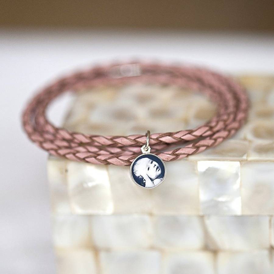 photo charm friendship bracelet by under the rose | notonthehighstreet.com