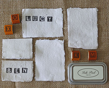 Handmade Cotton Rag Paper Torn Edges For Place Cards, 9 of 11