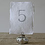 Handmade Cotton Rag Paper Torn Edges For Table Numbers, thumbnail 4 of 5