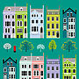 London Row Houses Art Print, thumbnail 4 of 6