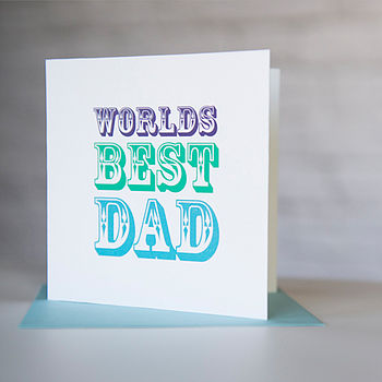 Worlds Best Dad Father's Day Card, 2 of 4