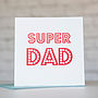 Super Dad Red Father's Day Card, thumbnail 1 of 4
