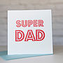 Super Dad Red Father's Day Card, thumbnail 2 of 4
