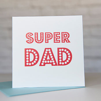 Super Dad Red Father's Day Card, 2 of 4