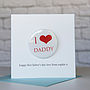 Personalised Father's Day Card With Badge, thumbnail 1 of 6