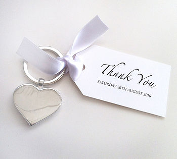 Heart Keyring And Personalised Tag Favours, 5 of 5