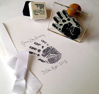 Baby Or Child Life Size Handprint Stamp, 2 of 4