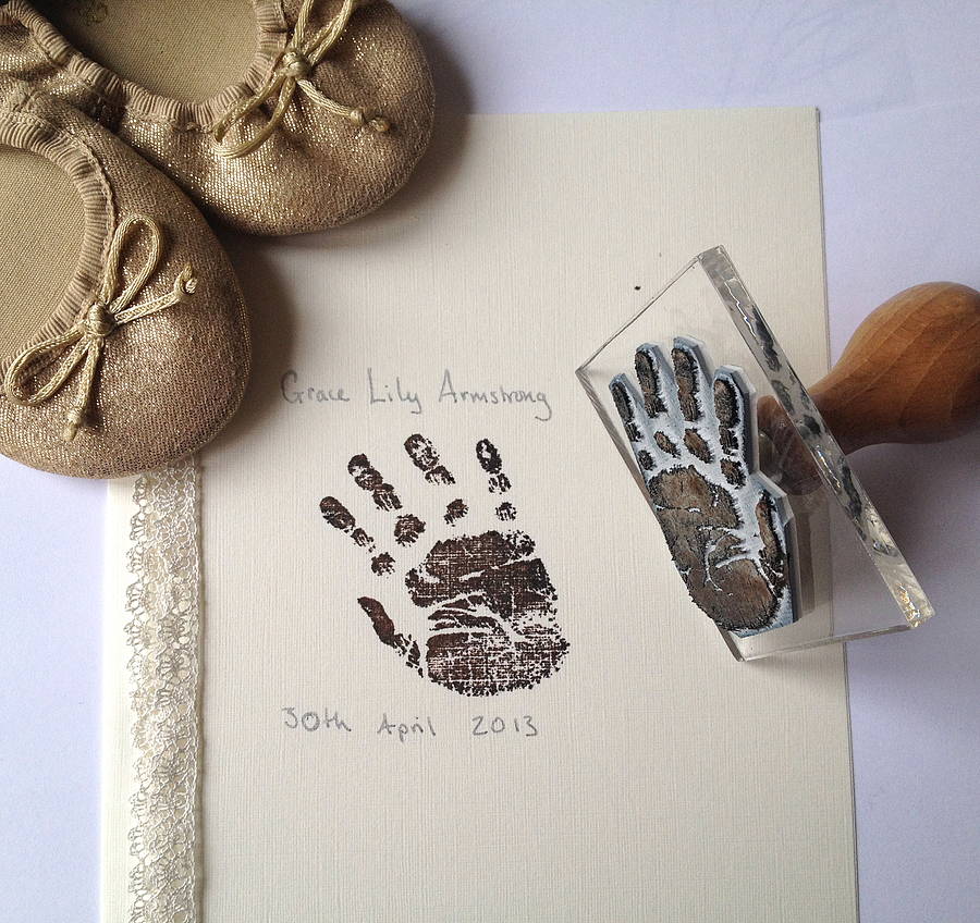 Baby Or Child Life Size Handprint Stamp, 1 of 4