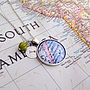 Personalised Location Map Pendant Necklace, thumbnail 2 of 6