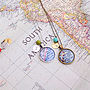 Personalised Location Map Pendant Necklace, thumbnail 5 of 6