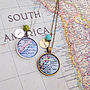 Personalised Location Map Pendant Necklace, thumbnail 6 of 6