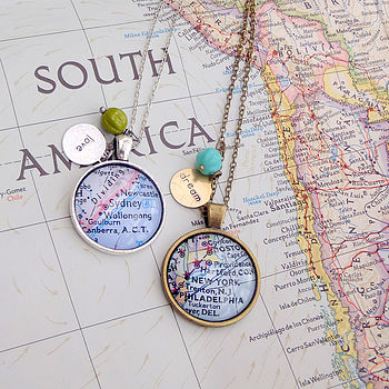 Personalised Location Map Pendant Necklace, 6 of 6