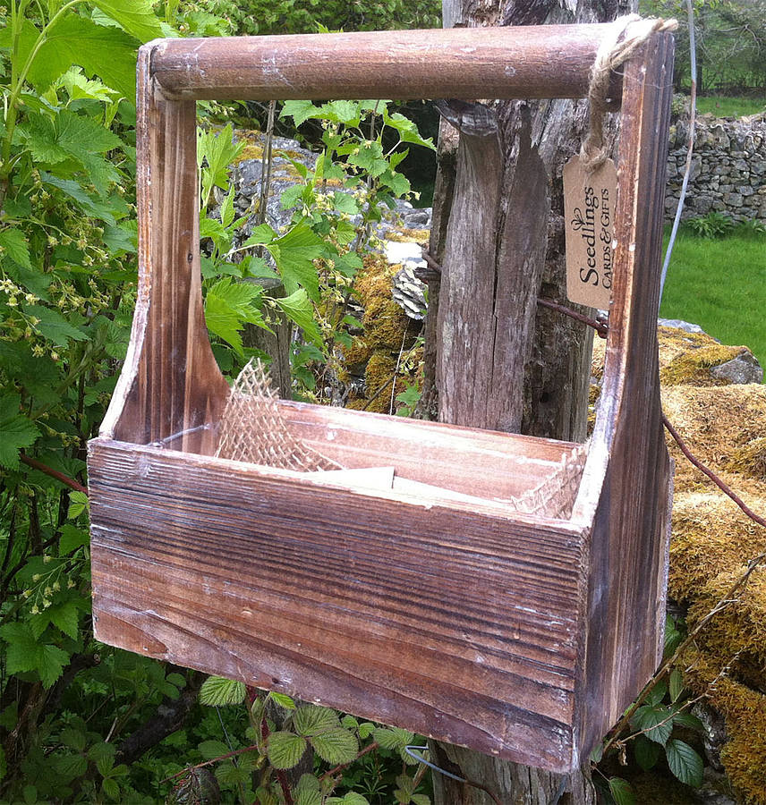 Rustic Seed Box With Seeds By Seedlings Cards & Gifts ...