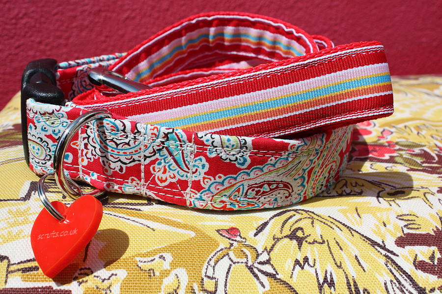 Gypsy Hippy Dog Collar And Lead By Scrufts