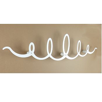 Squiggle Coat Rack By The Metal House, 6 of 7