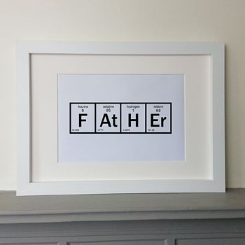 'father' Periodic Table Print By Little Chip ...