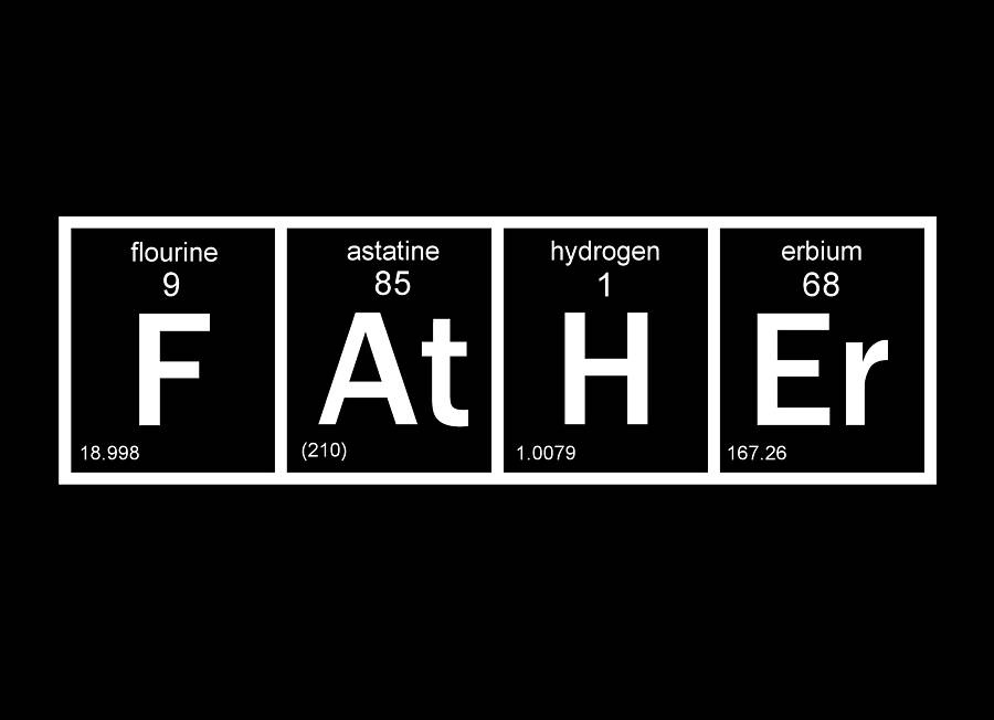 'Father' Periodic Table Print By Little Chip | notonthehighstreet.com
